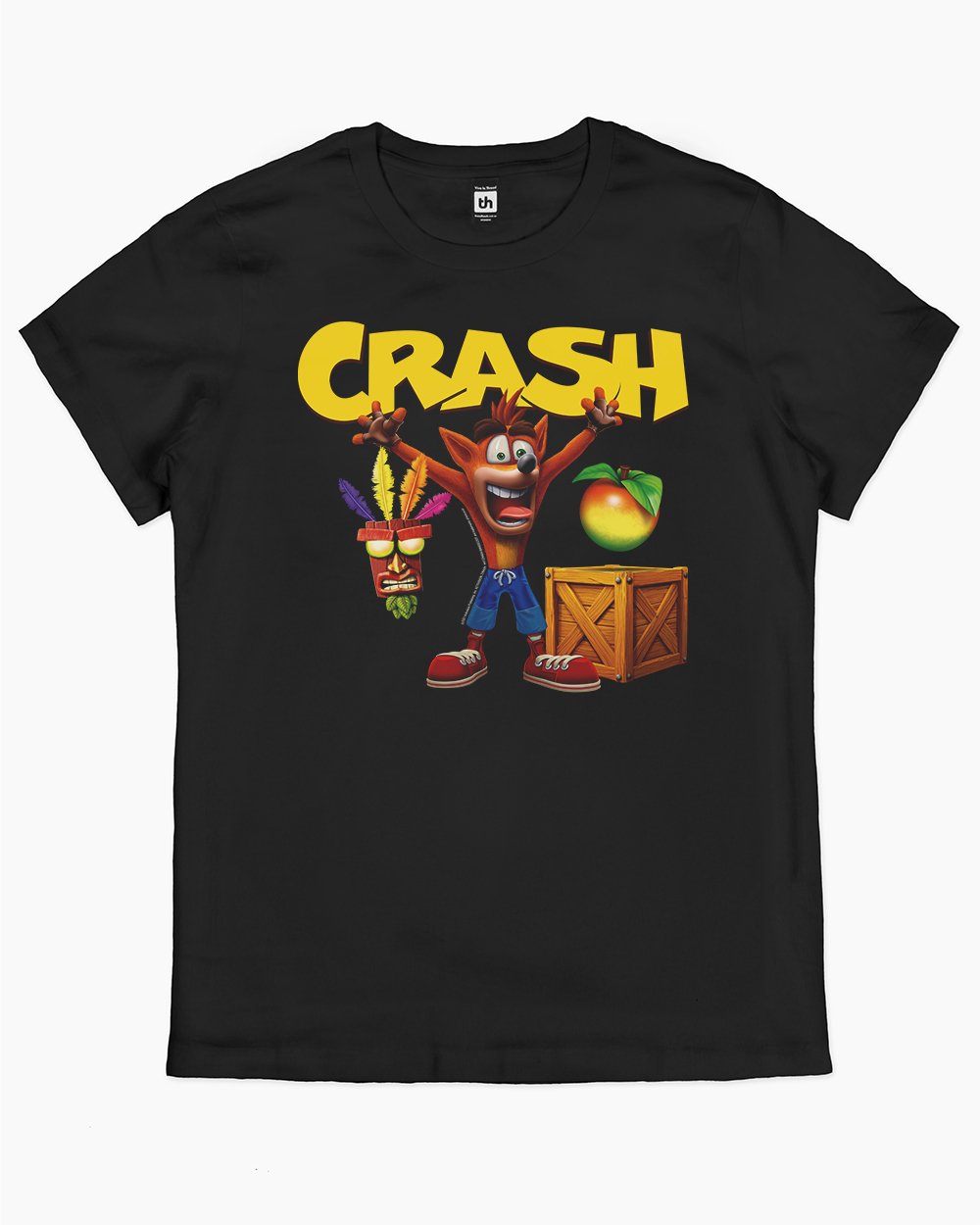 Crash! T-Shirt Australia Online #colour_black