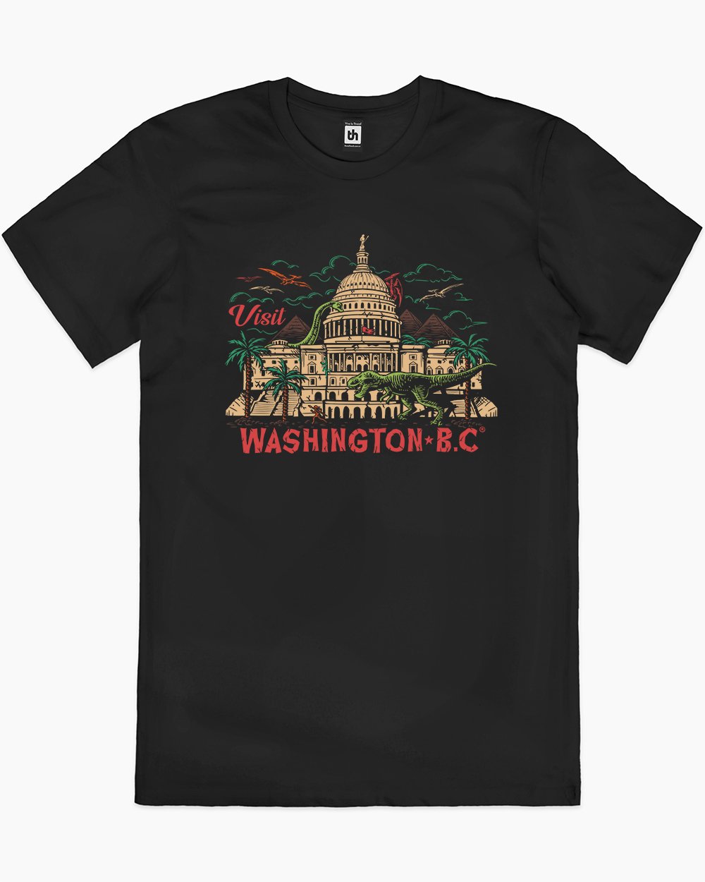 Washington BC T-Shirt Australia Online #colour_black
