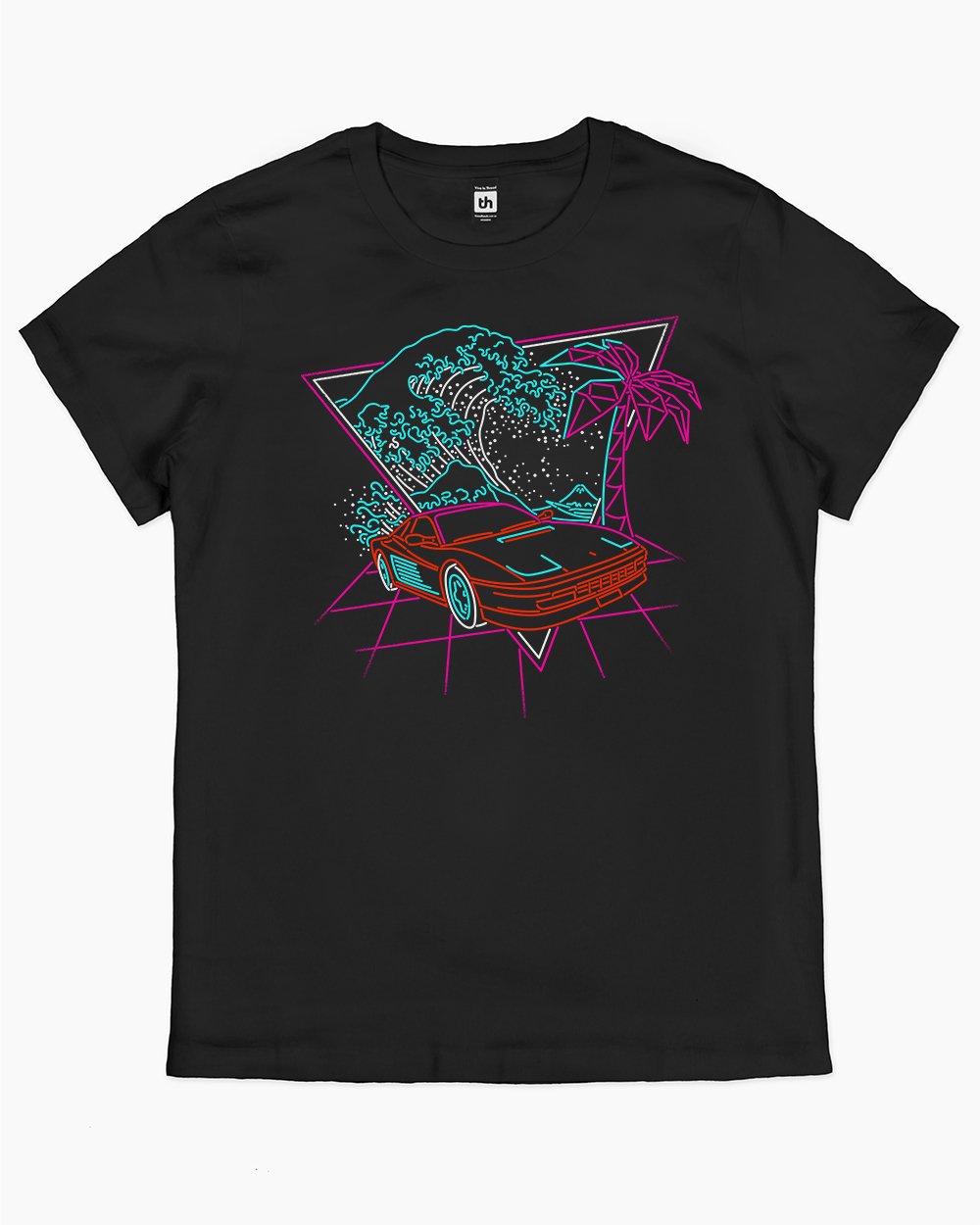 Wave of the 80s T-Shirt Australia Online #colour_black