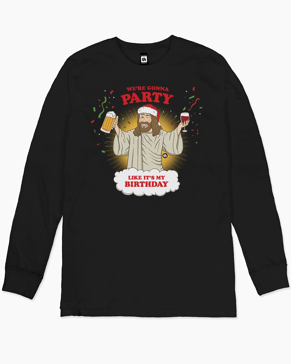 We're Going to Party Like It's My Birthday Long Sleeve Australia Online #colour_black