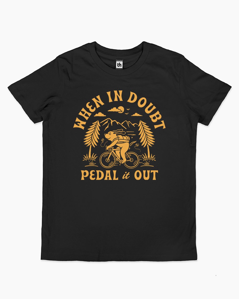 When In Doubt Pedal It Out Kids T-Shirt Australia Online #colour_black