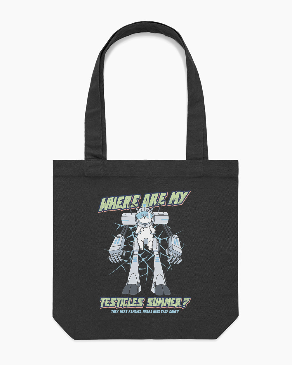 Where Are My Testicles Summer Tote Bag Australia Online #colour_black