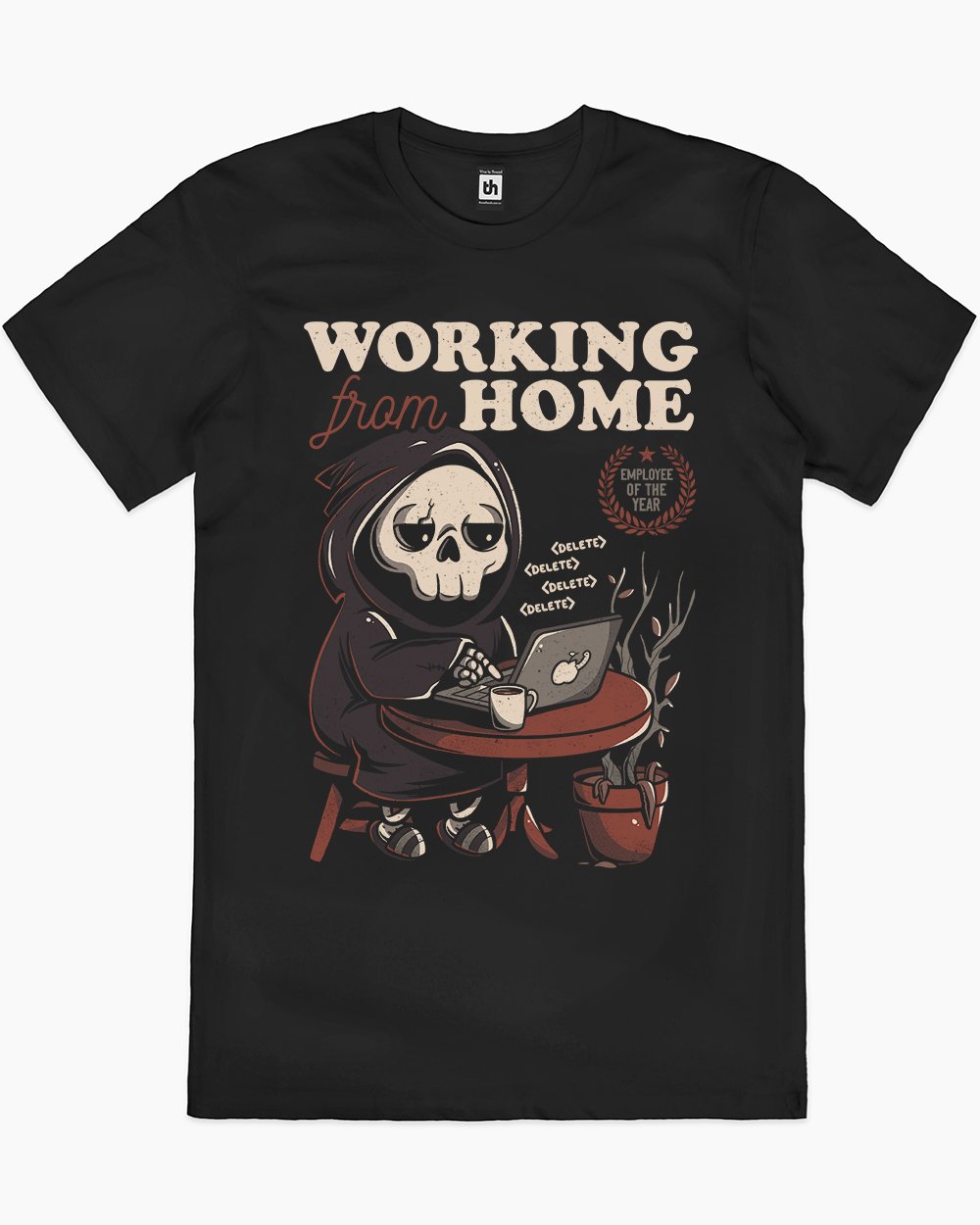 Working from Home T-Shirt Australia Online #colour_black