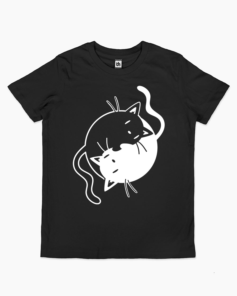 Yinyang Cats Kids T-Shirt Australia Online #colour_black