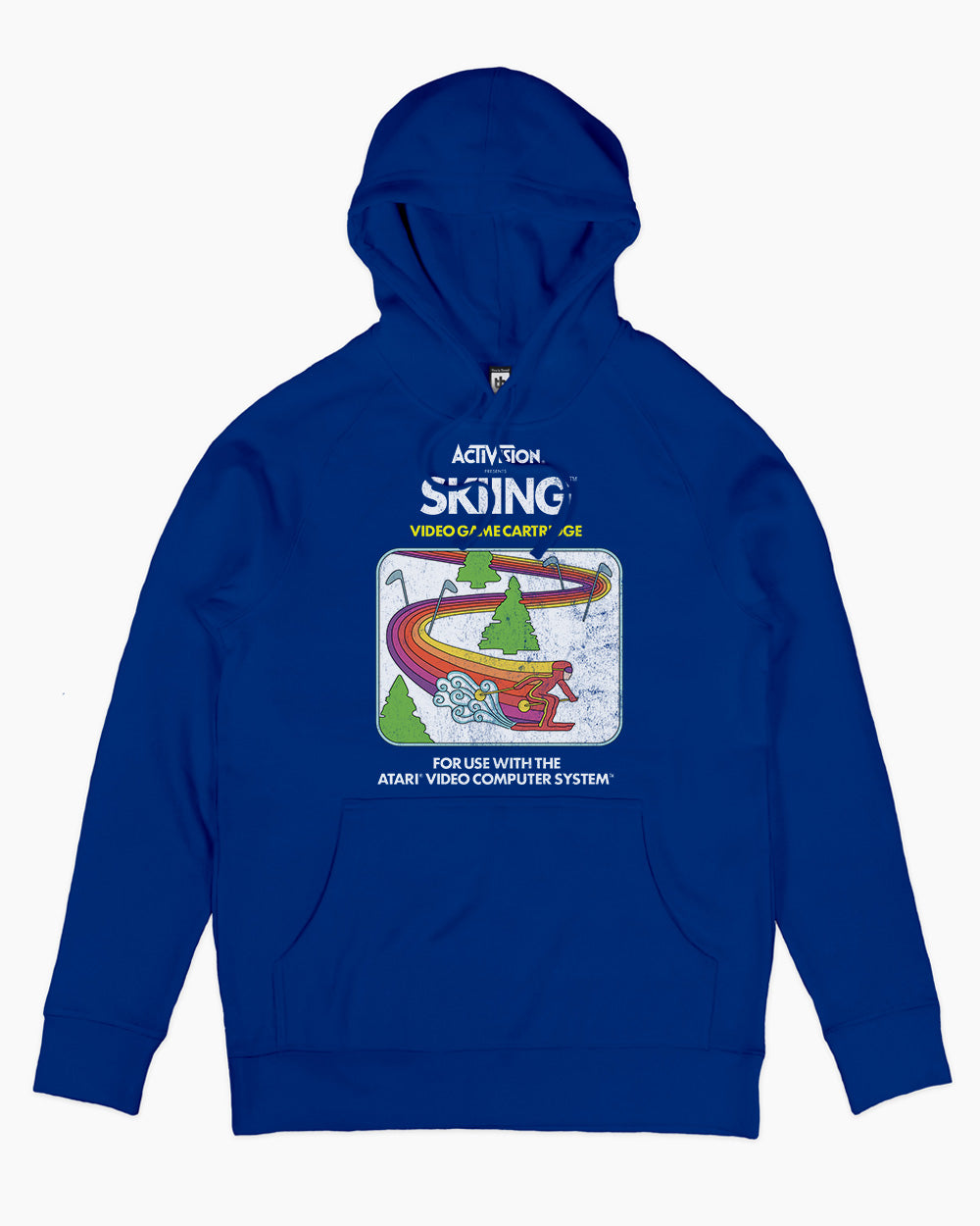 Skiing Vintage Hoodie Australia Online #colour_blue