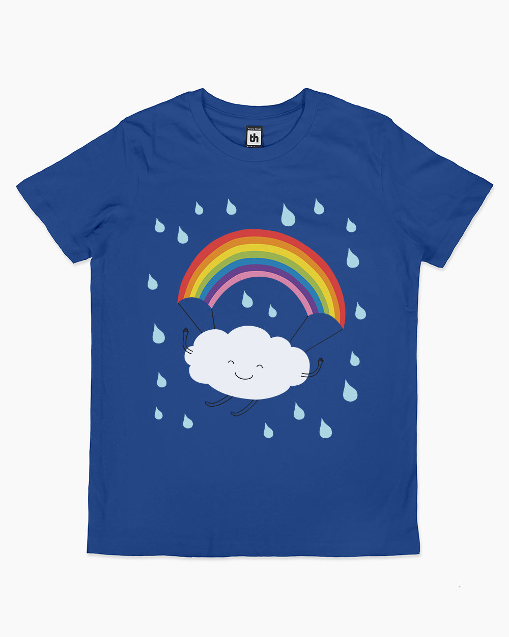 Rainbow Parachute Kids T-Shirt Australia Online #colour_blue