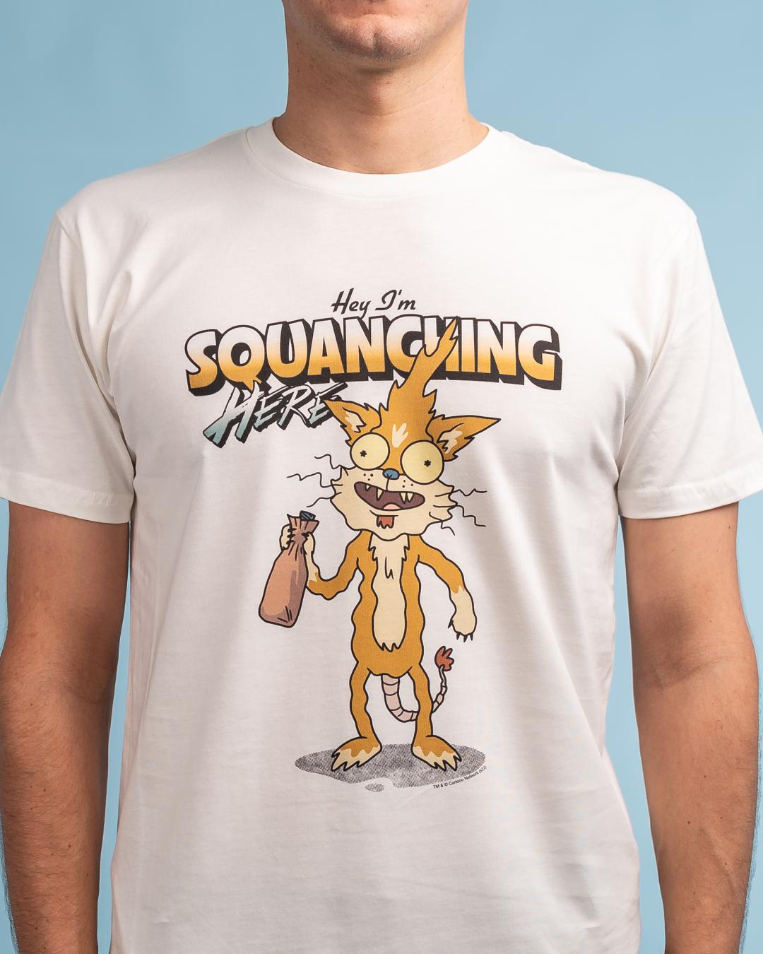 Hey I'm Squanching Here T-Shirt Australia Online #colour_natural