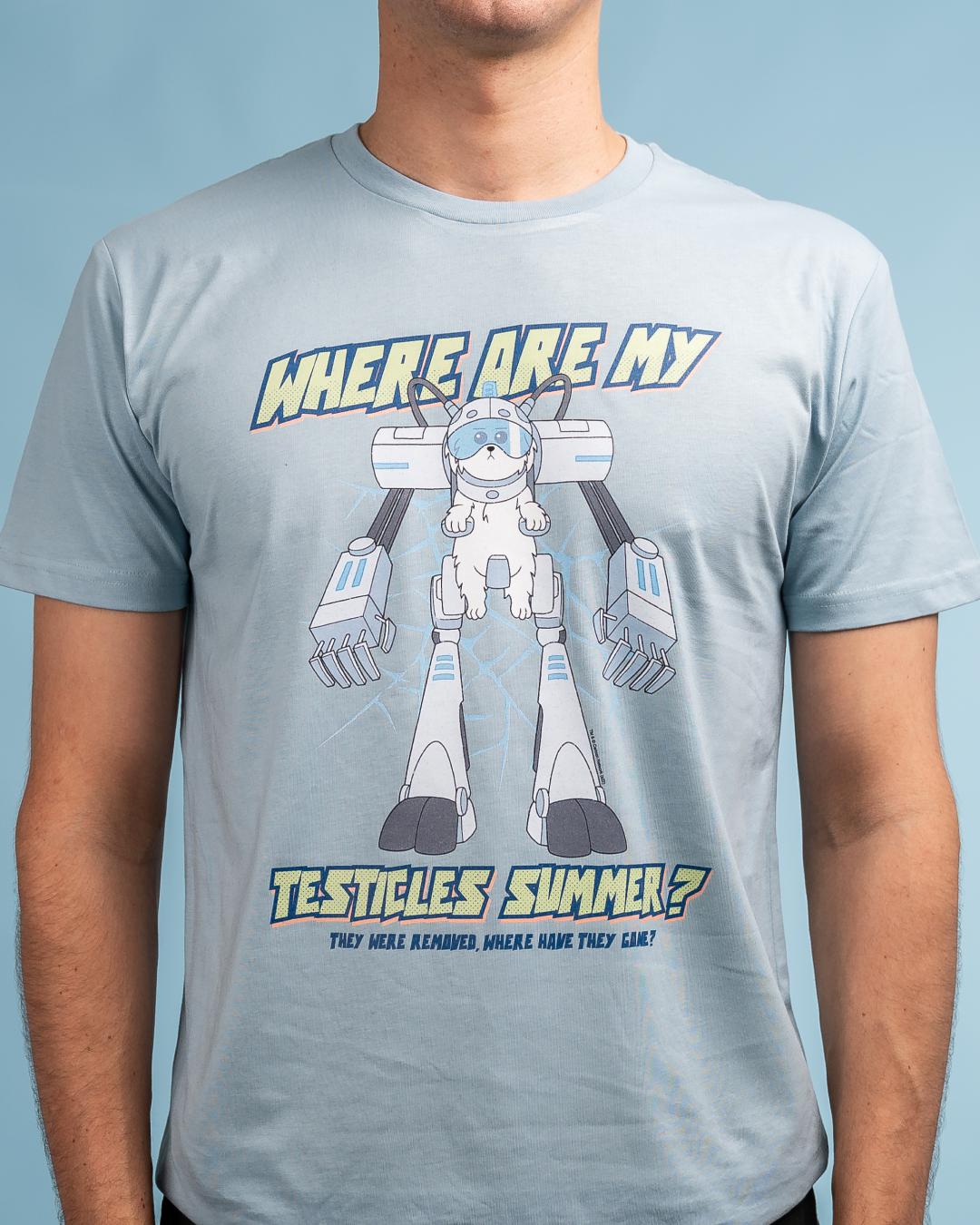 Where Are My Testicles Summer T-Shirt Australia Online #colour_pale blue