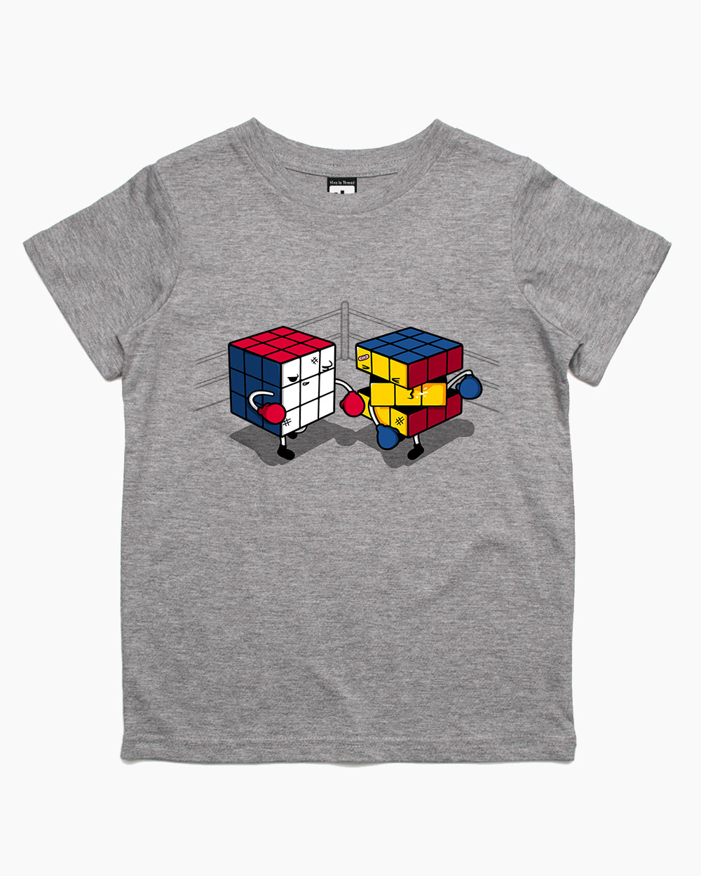 Cube Fight! Kids T-Shirt Australia Online #colour_grey