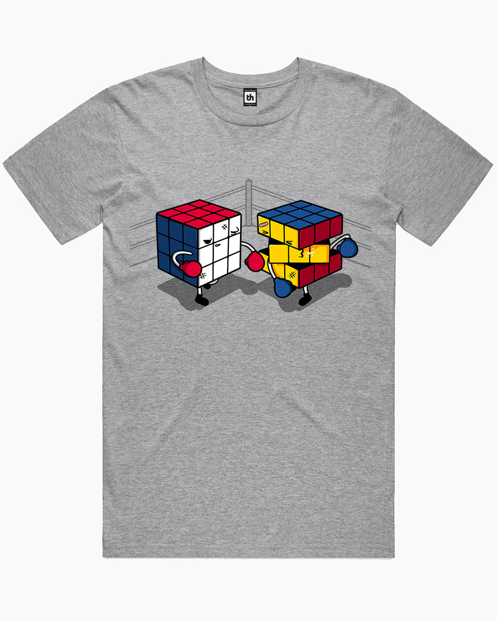 Cube Fight! T-Shirt Australia Online #colour_grey