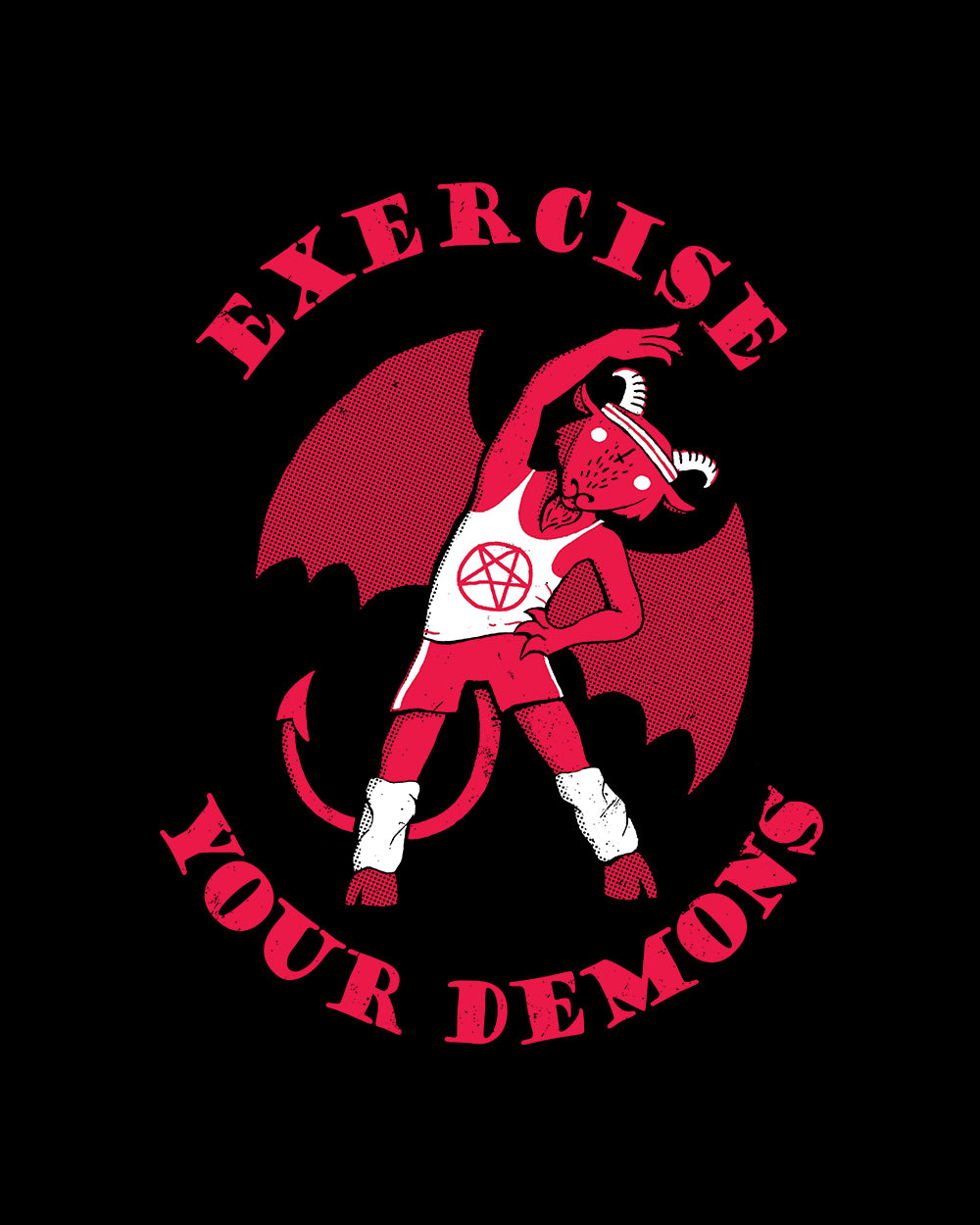 Exercise Your Demons T-Shirt Australia Online #colour_black