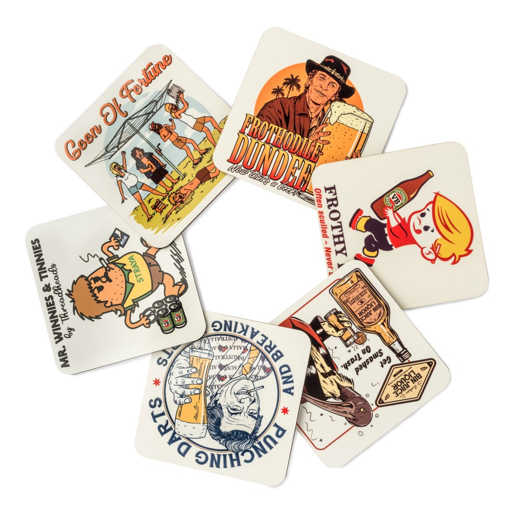 Aussie Coaster Set Coaster Set - Premium - Threadheads Originals