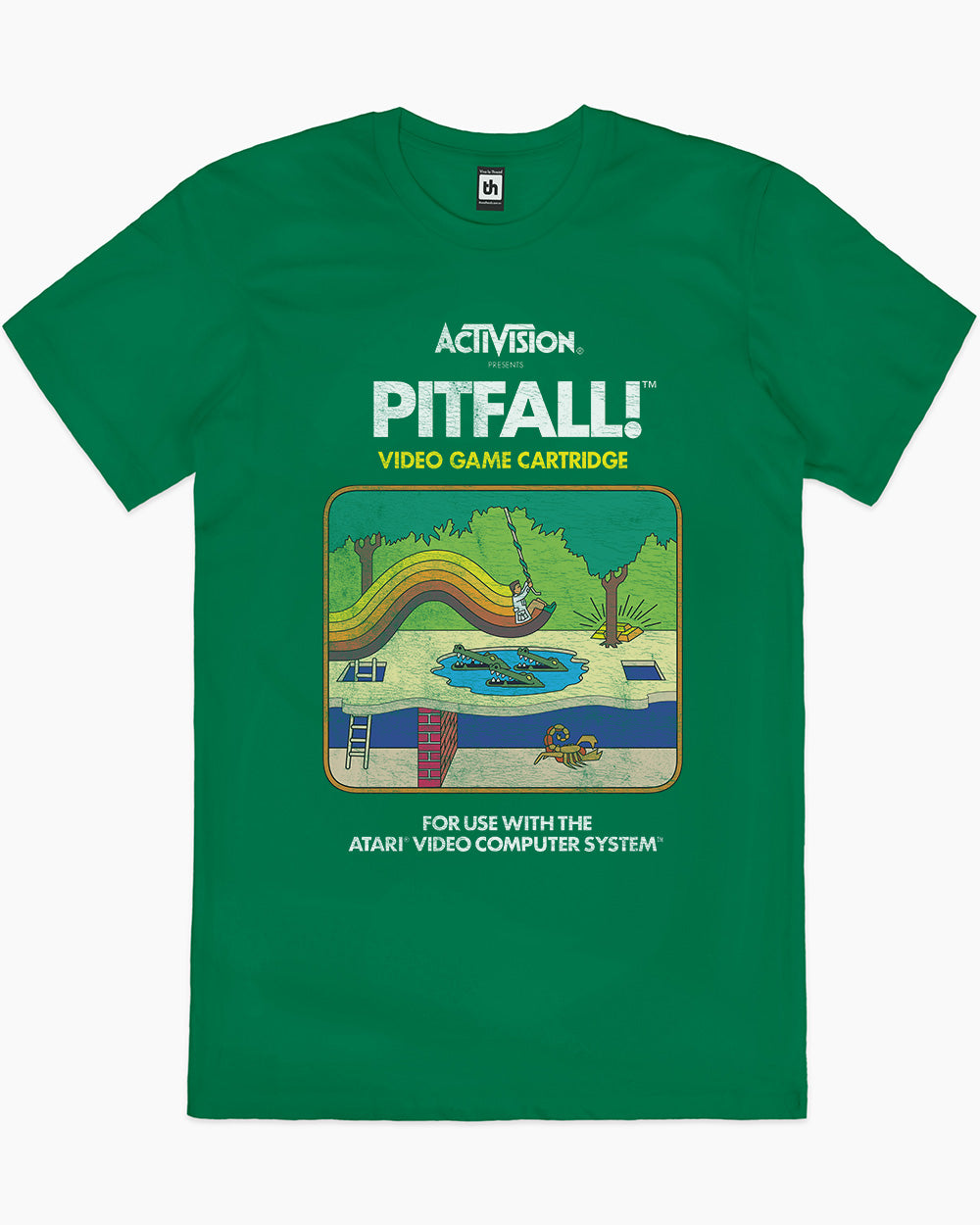 Pitfall Vintage T-Shirt Australia Online #colour_green