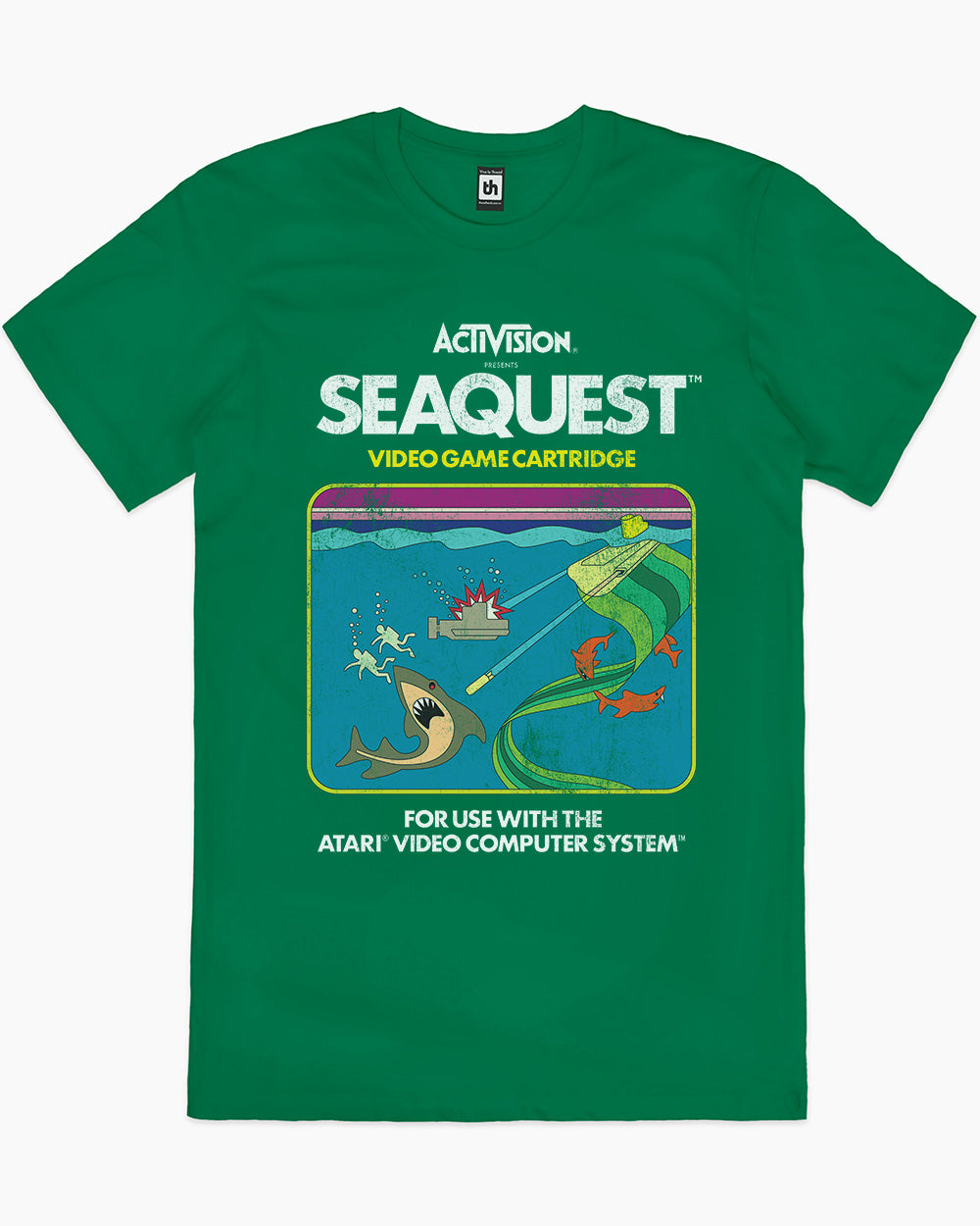 Seaquest Vintage T-Shirt Australia Online #colour_green