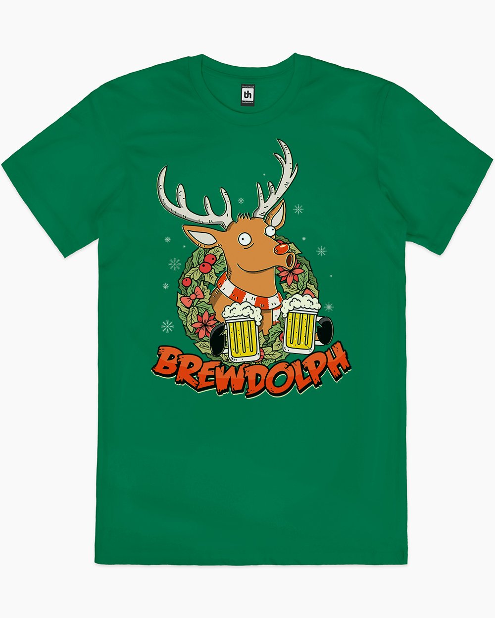 Brewdolph T-Shirt Australia Online #colour_green