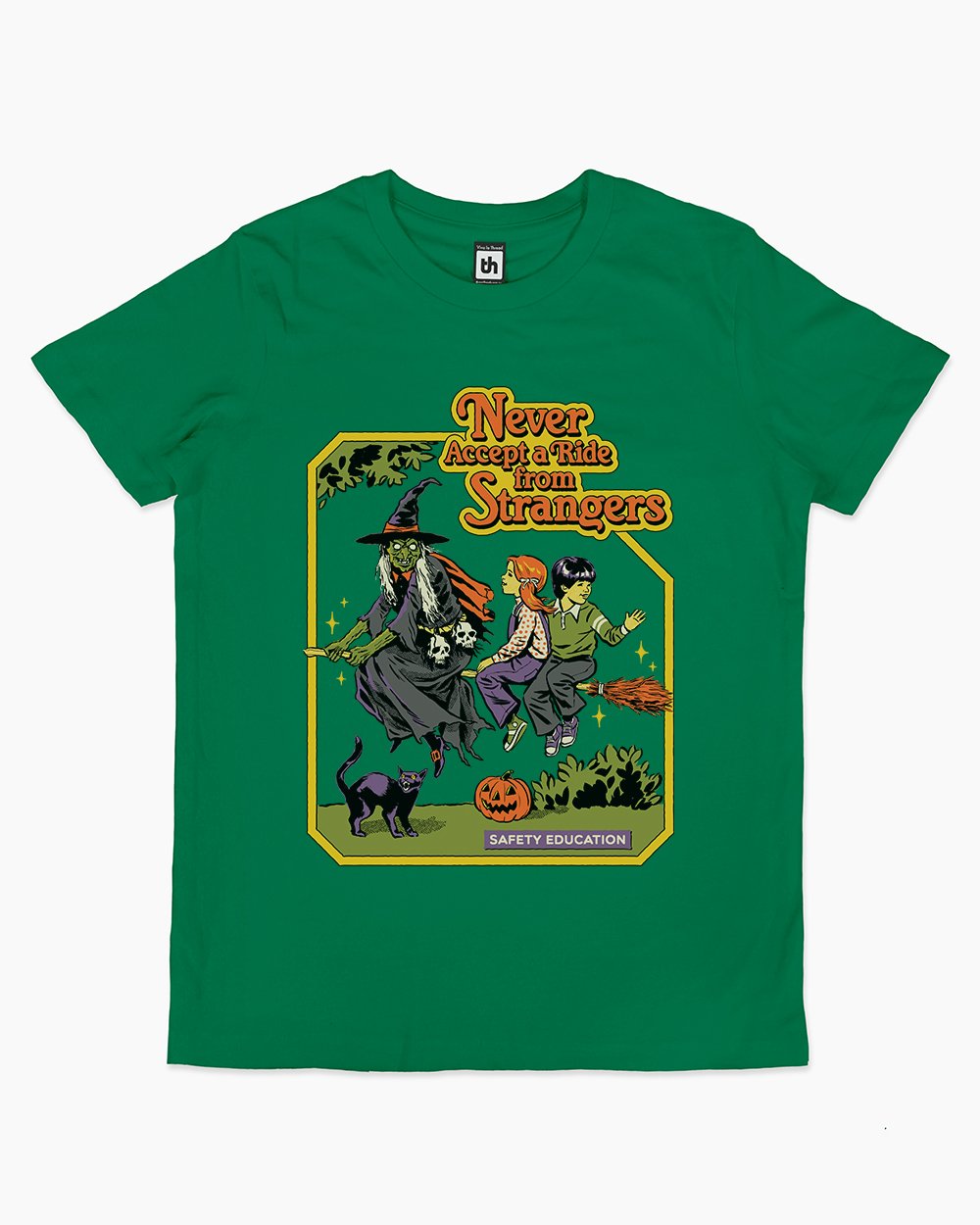 Never Accept a Ride Kids T-Shirt Australia Online #colour_green