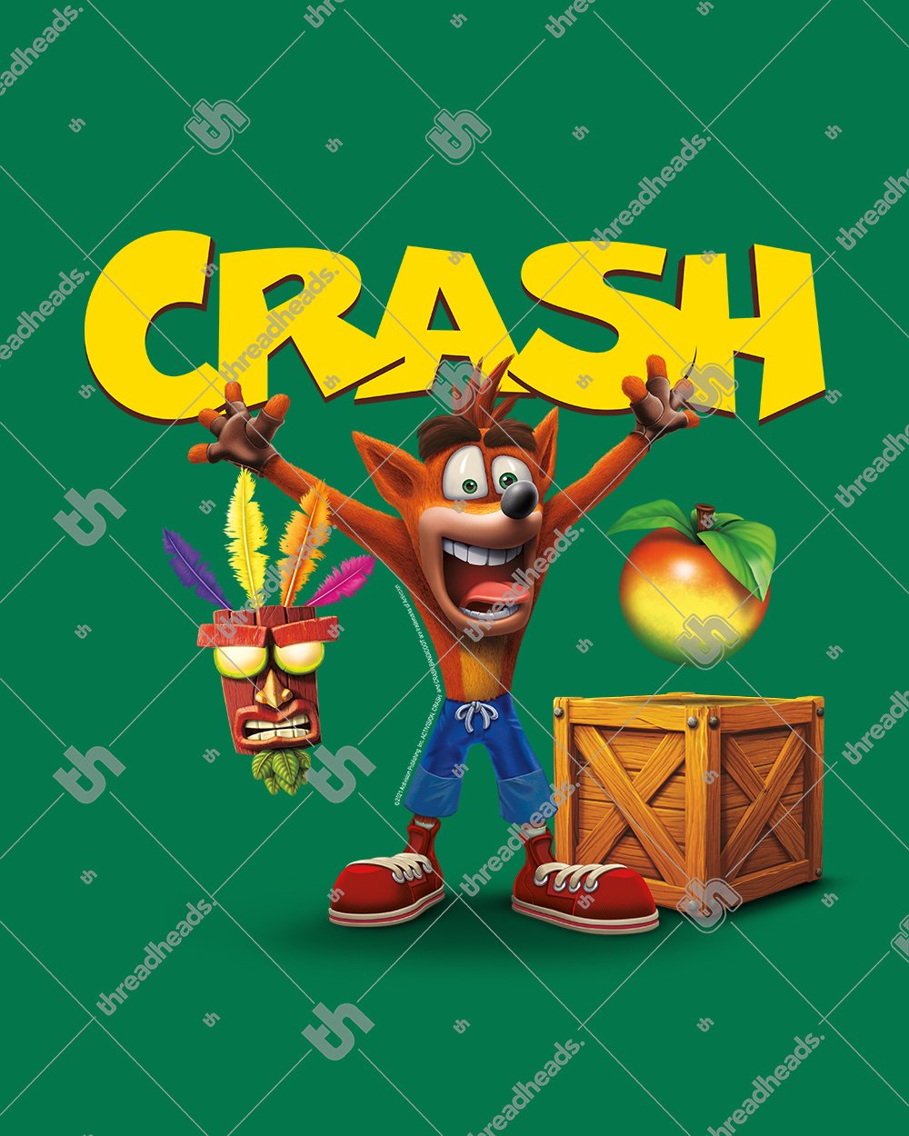 Crash! T-Shirt Australia Online #colour_green