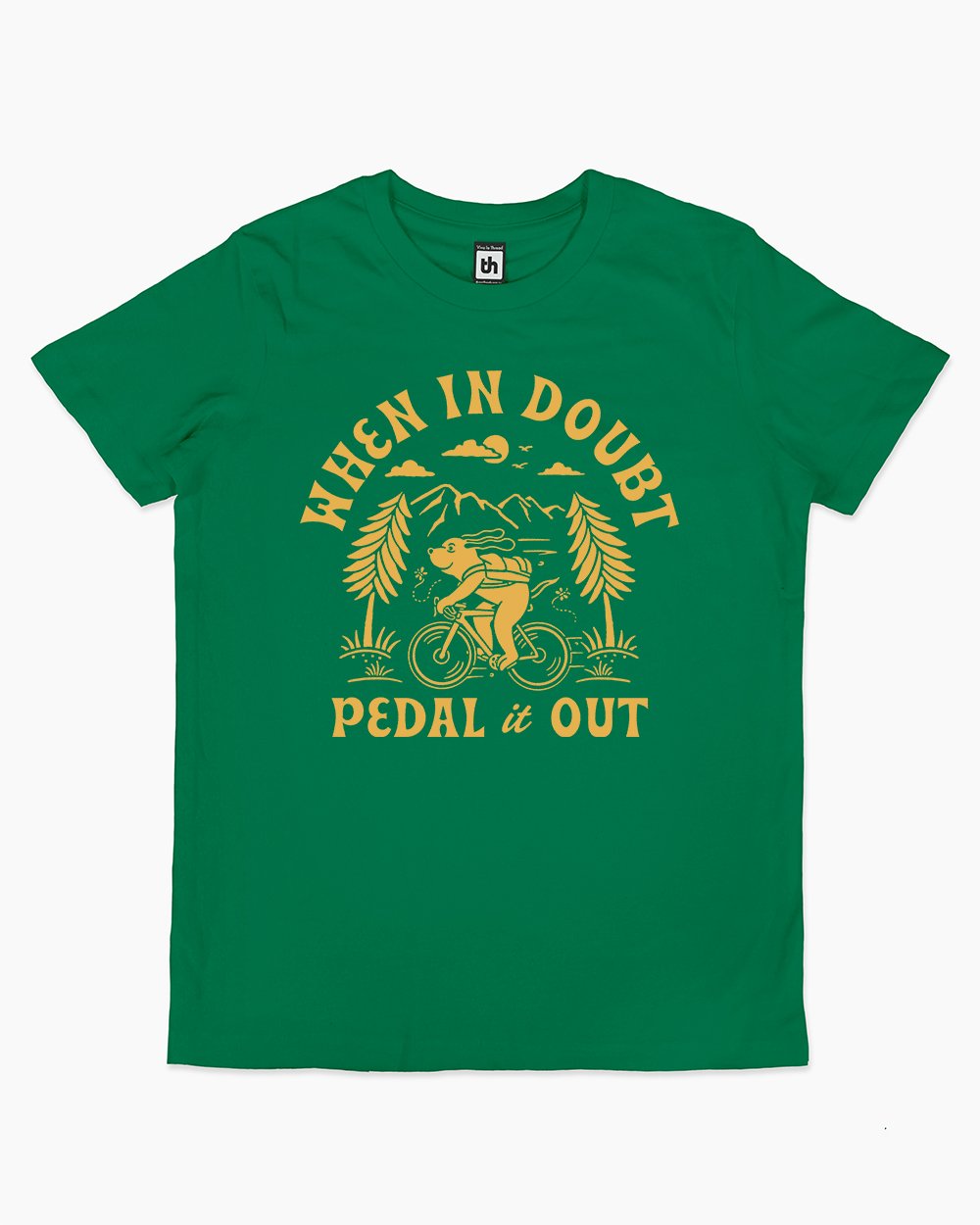 When In Doubt Pedal It Out Kids T-Shirt Australia Online #colour_green