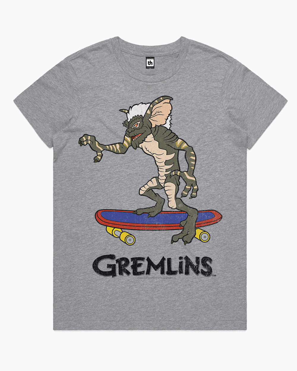 Gremlin Skate T-Shirt Australia Online #colour_grey
