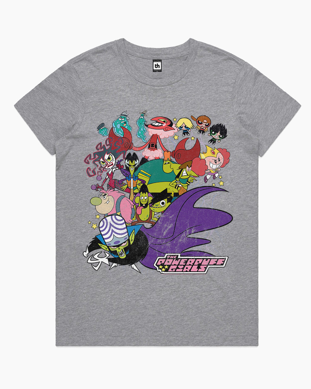 Powerpuff Villains T-Shirt Australia Online #colour_grey