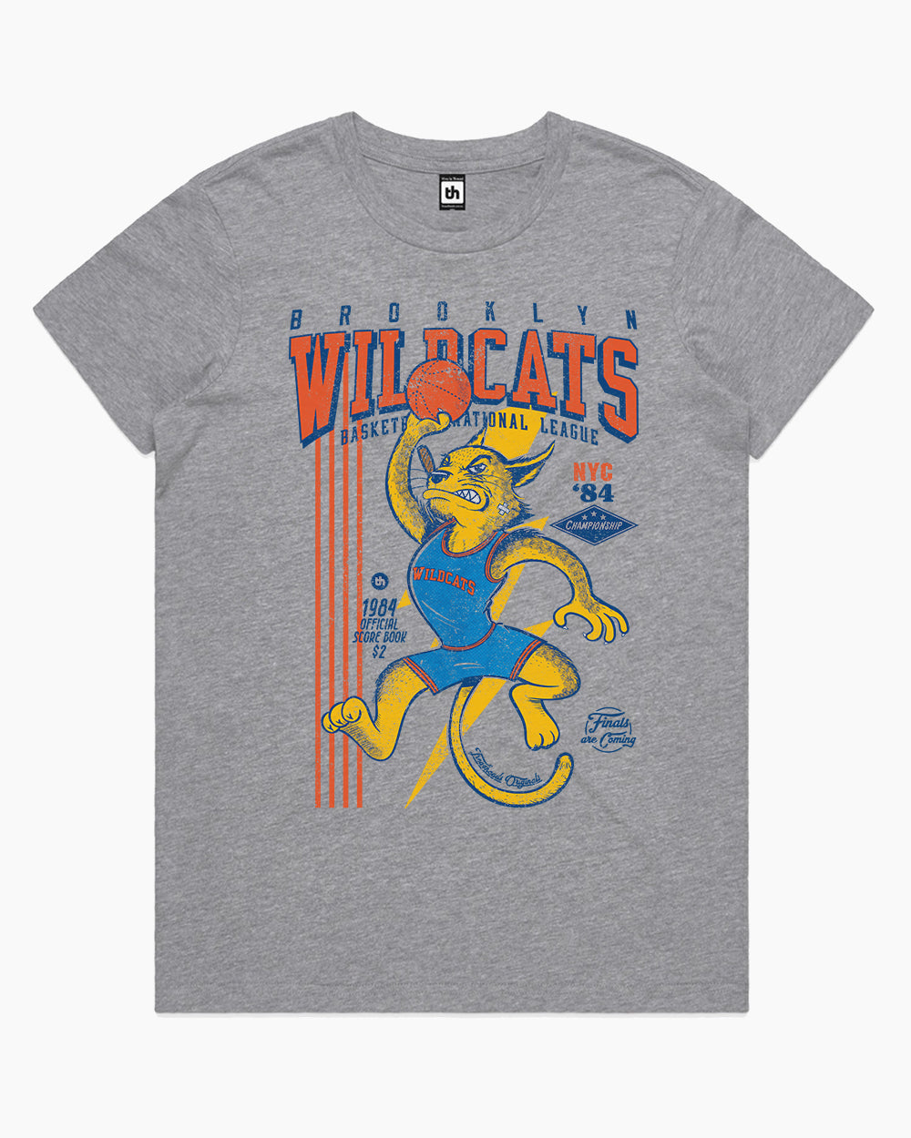 Brooklyn Wildcats T-Shirt Australia Online #colour_grey