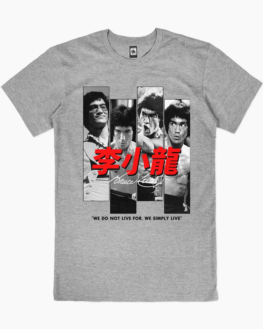 Bruce Lee Scenes T-Shirt Australia Online #colour_grey