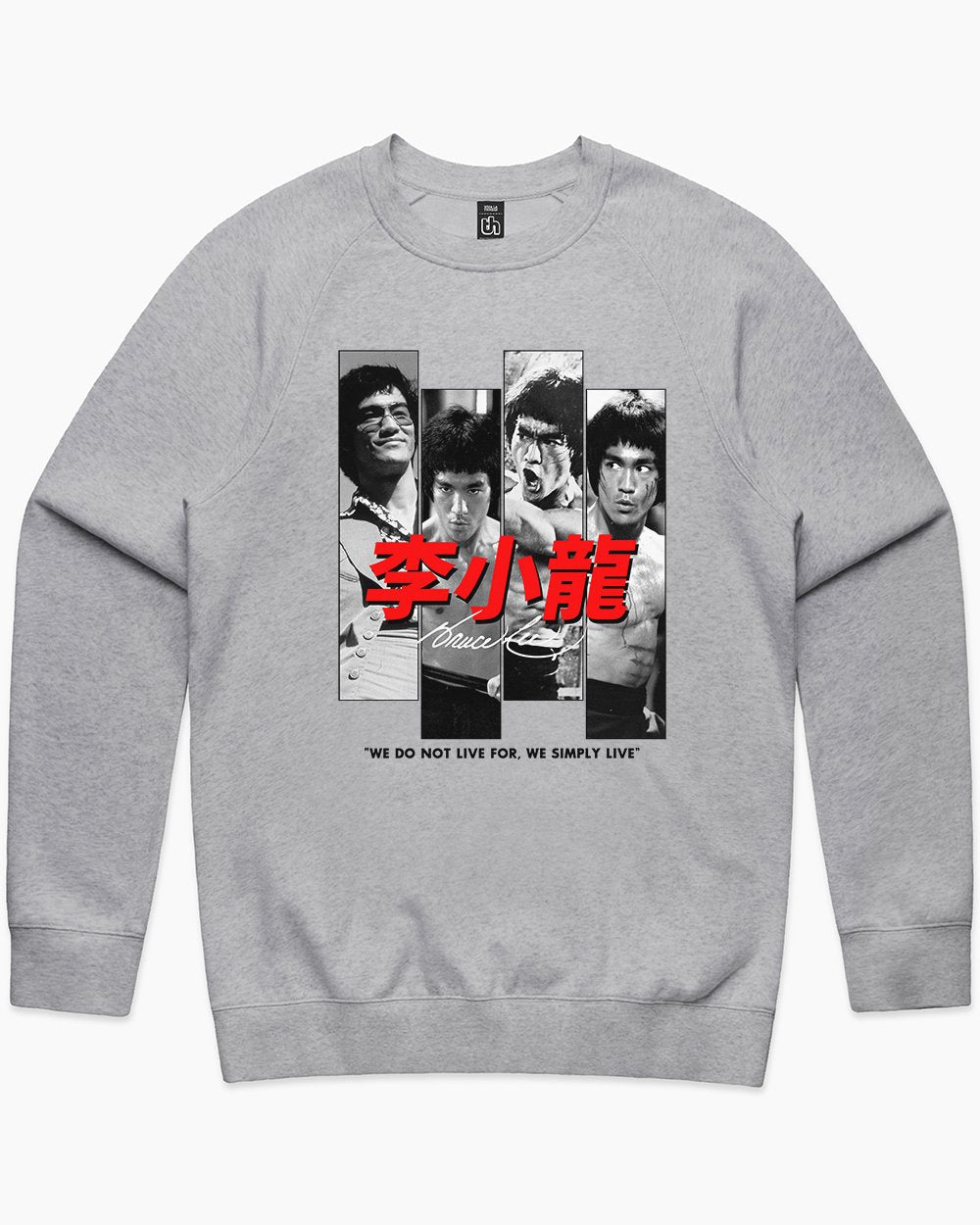 Bruce Lee Scenes Sweater Australia Online #colour_grey