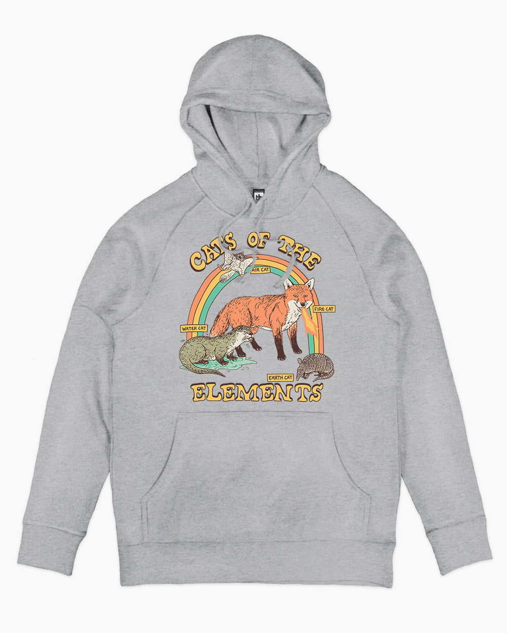 Cats of the Elements Hoodie Australia Online #colour_grey