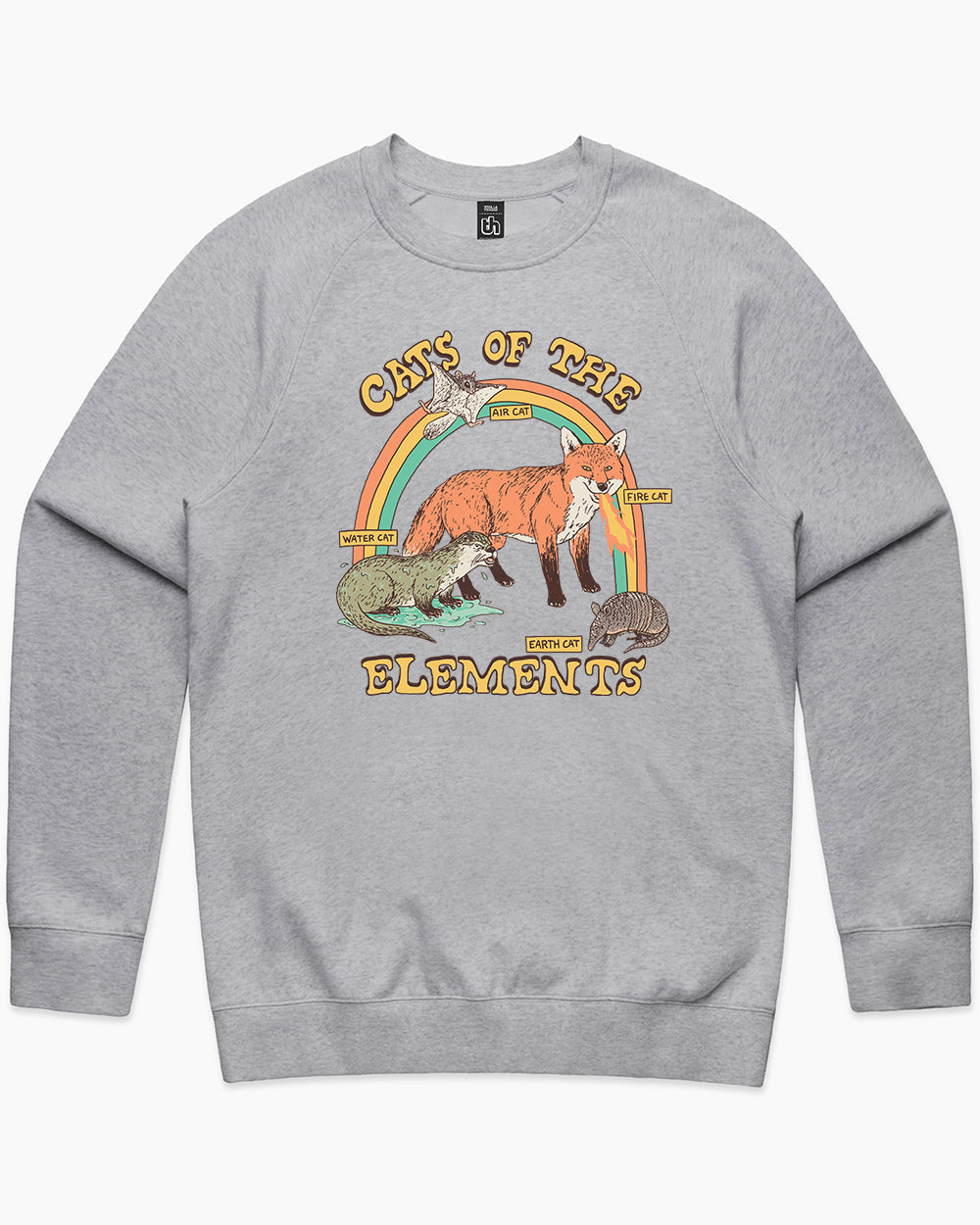 Cats of the Elements Sweater Australia Online #colour_grey