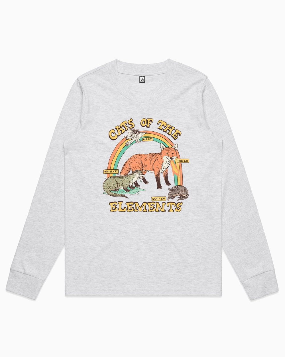 Cats of the Elements Long Sleeve Australia Online #colour_grey
