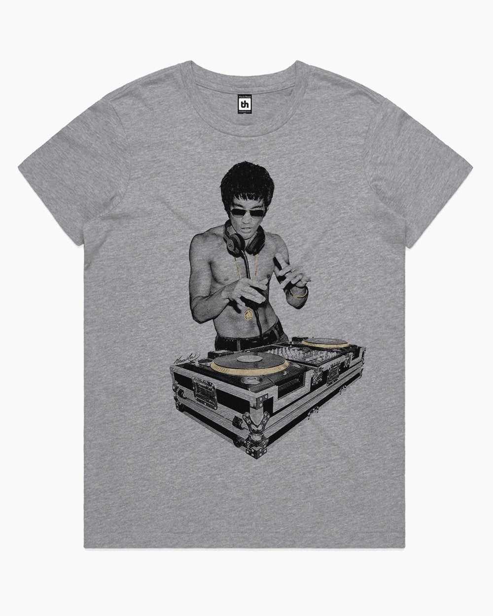 DJ Bruce Lee T-Shirt Australia Online #colour_grey