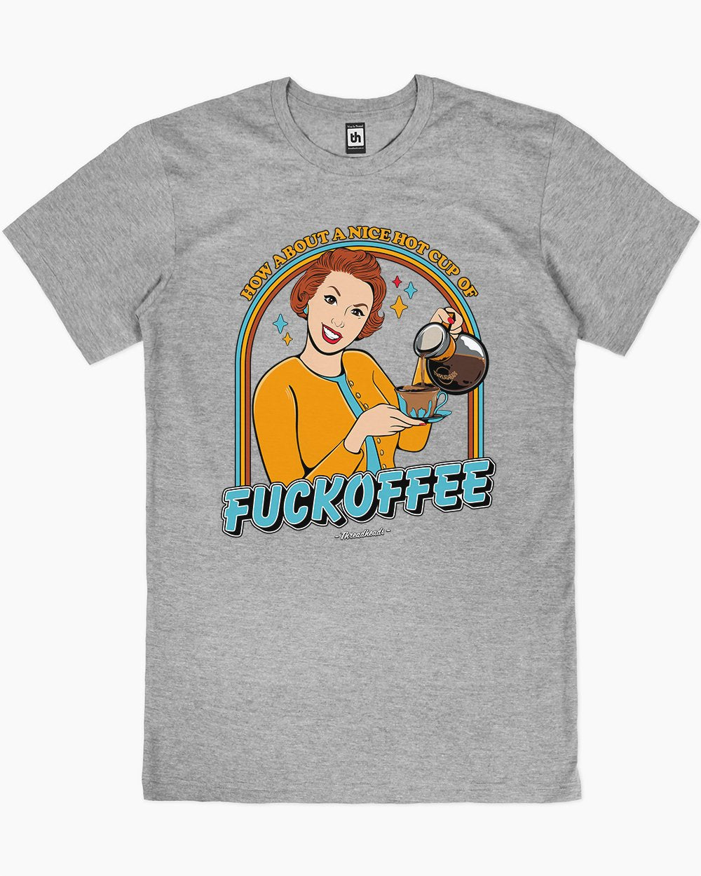 Fuckoffee T-Shirt Australia Online #colour_grey