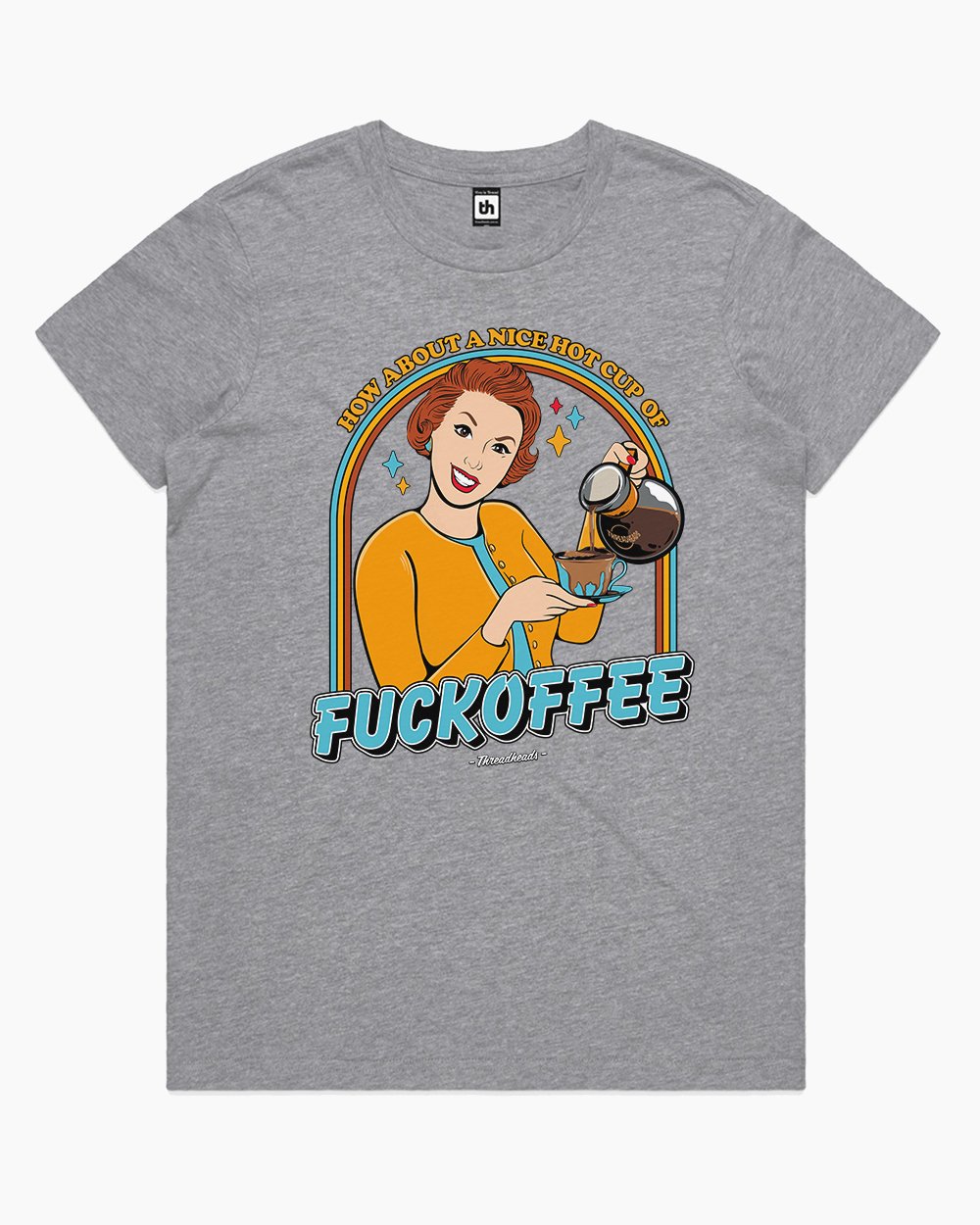 Fuckoffee T-Shirt Australia Online #colour_grey