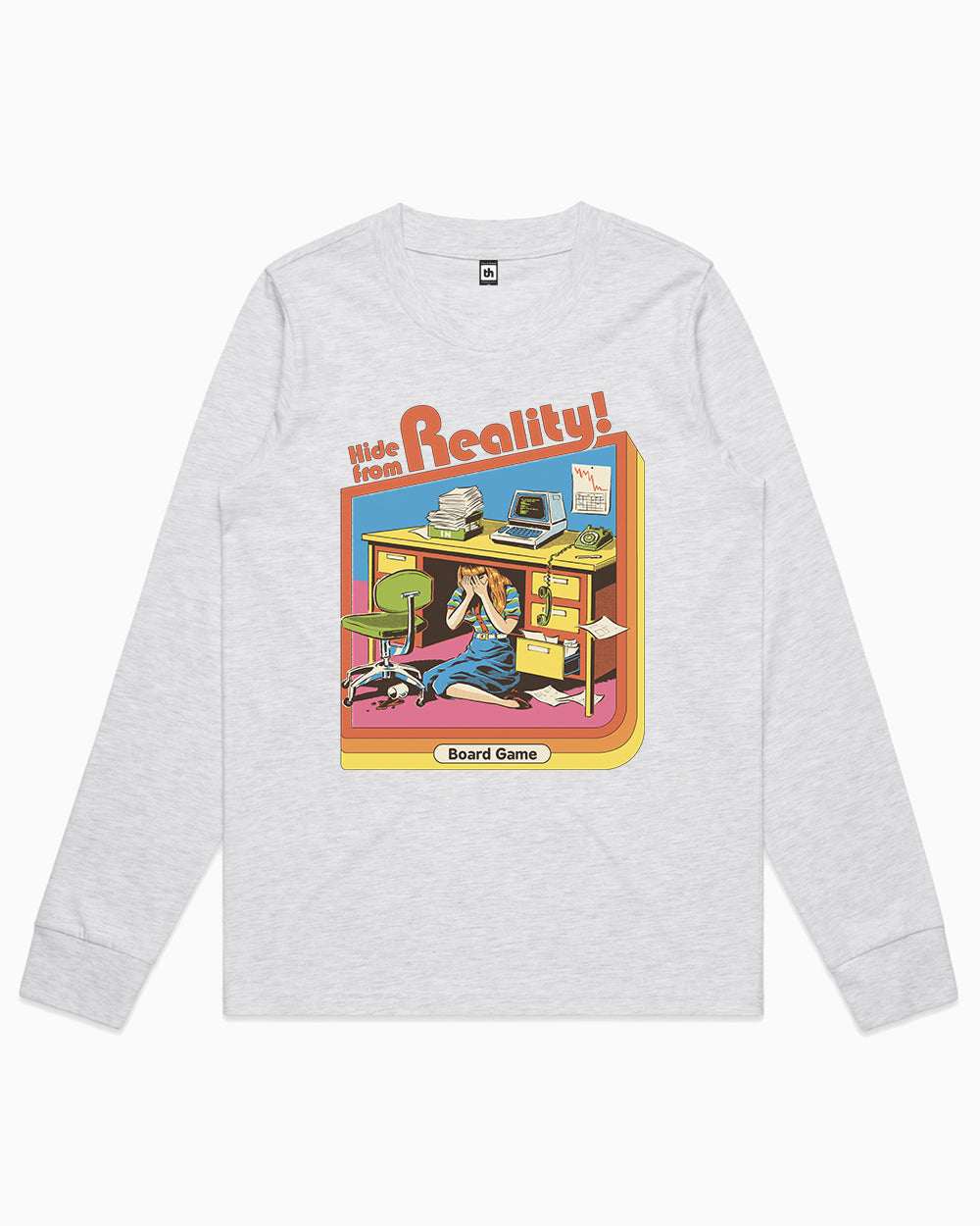 Hide From Reality Long Sleeve Australia Online #colour_grey