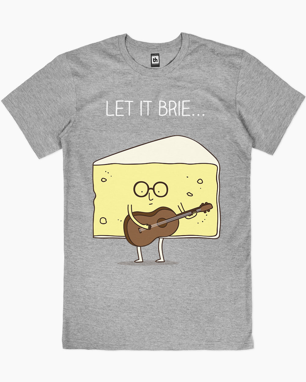 Let it Brie T-Shirt Australia Online #colour_grey