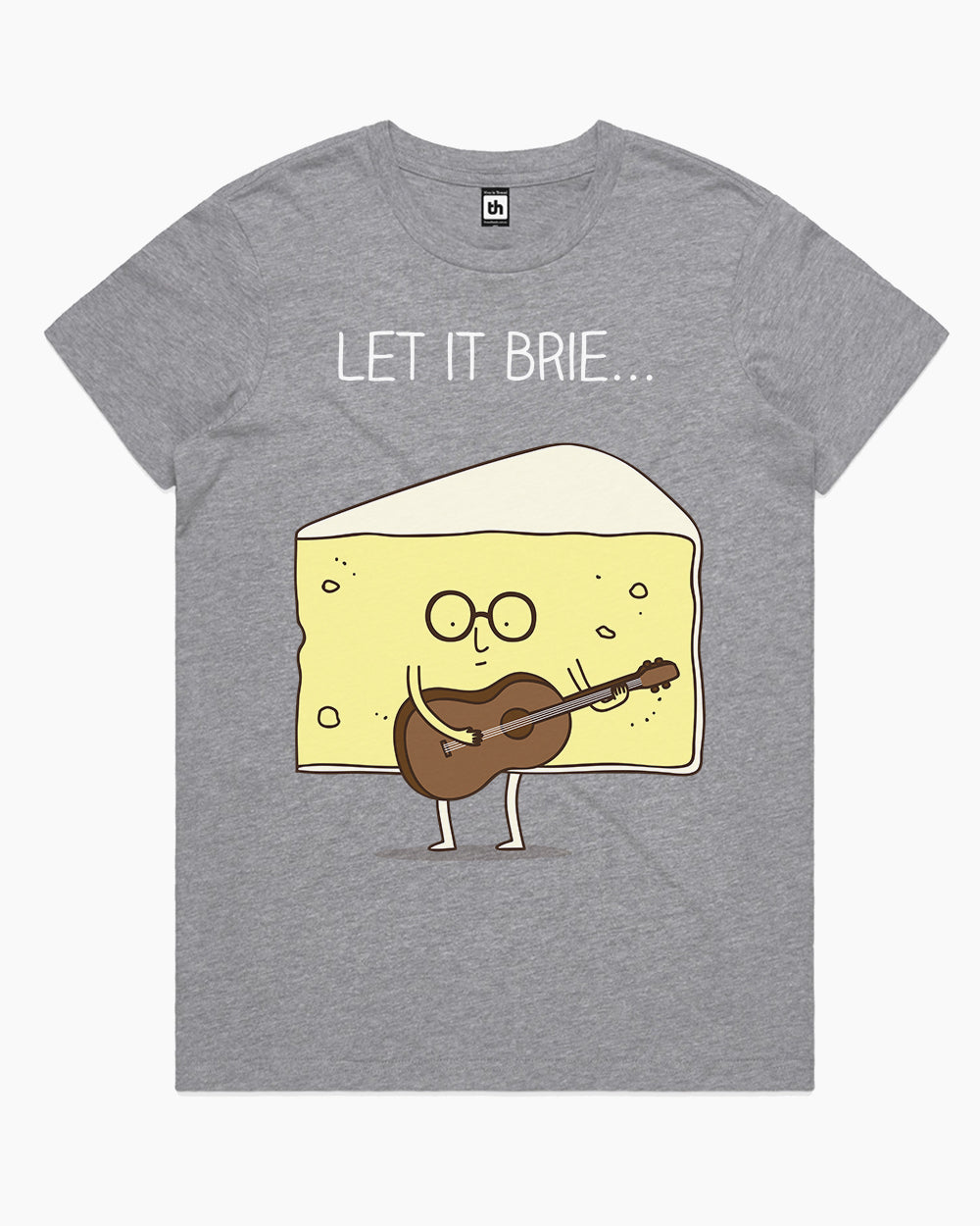 Let it Brie T-Shirt Australia Online #colour_grey