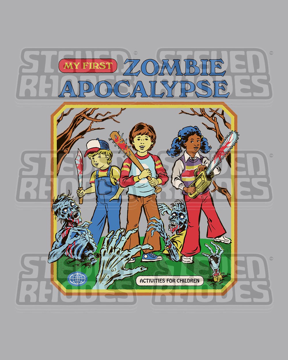 My First Zombie Apocalypse T-Shirt Australia Online #colour_grey