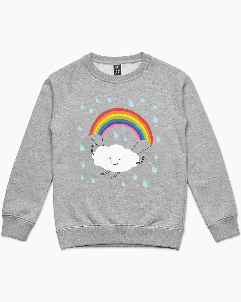 Rainbow Parachute Kids Sweater Australia Online #colour_grey