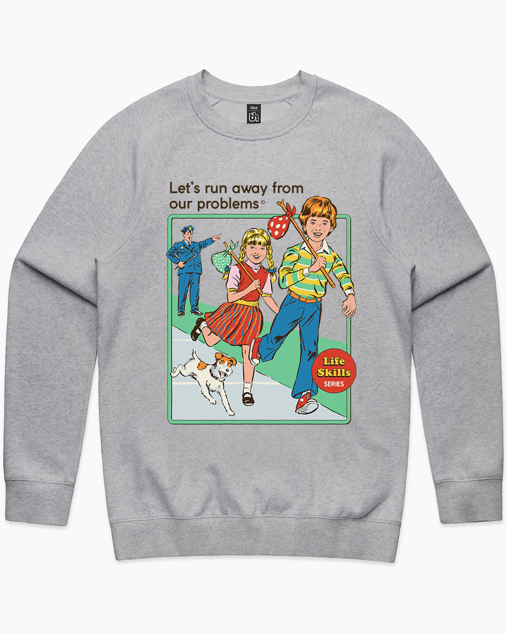 Let's Run Away Sweater Australia Online #colour_grey