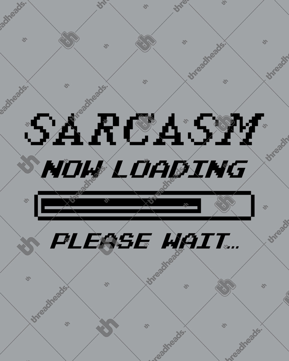 Sarcasm Loading Kids Sweater Australia Online #colour_grey