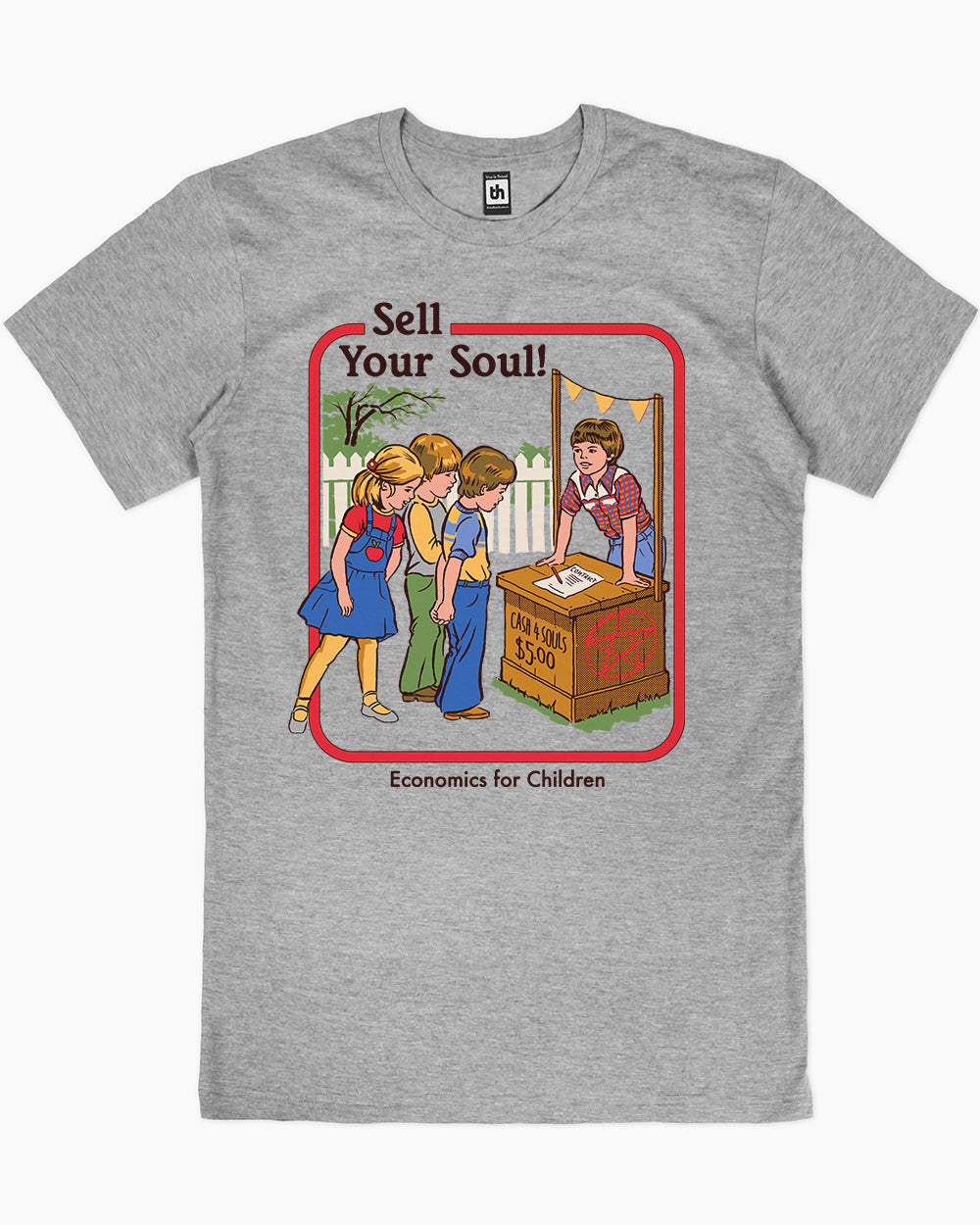 Sell Your Soul T-Shirt Australia Online #colour_grey