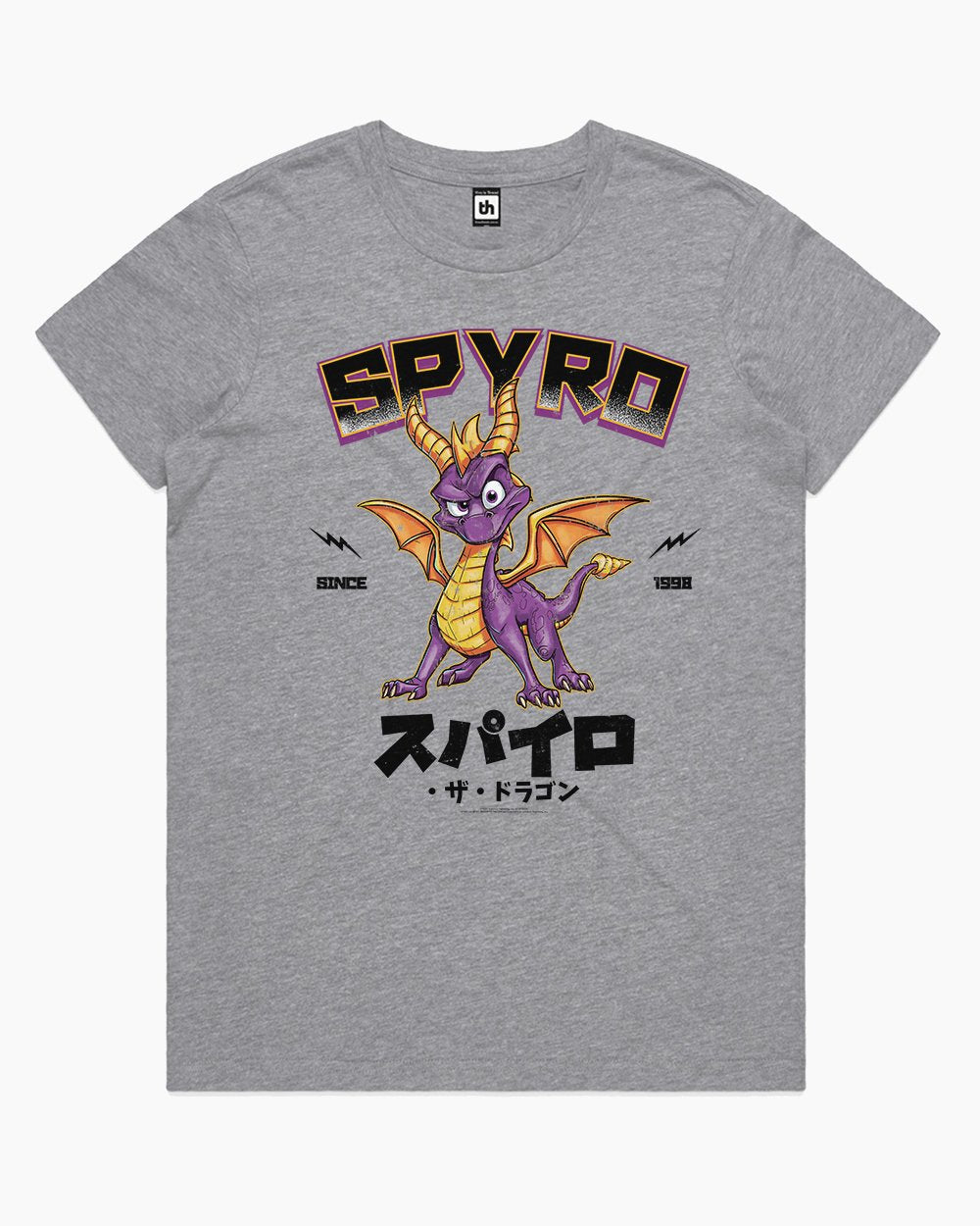Spyro the Dragon JP T-Shirt Australia Online #colour_grey