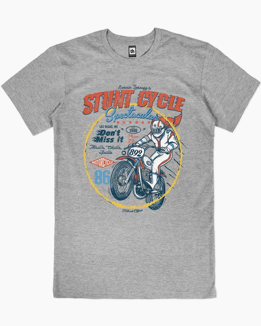 Stunt Cycle T-Shirt Australia Online #colour_grey