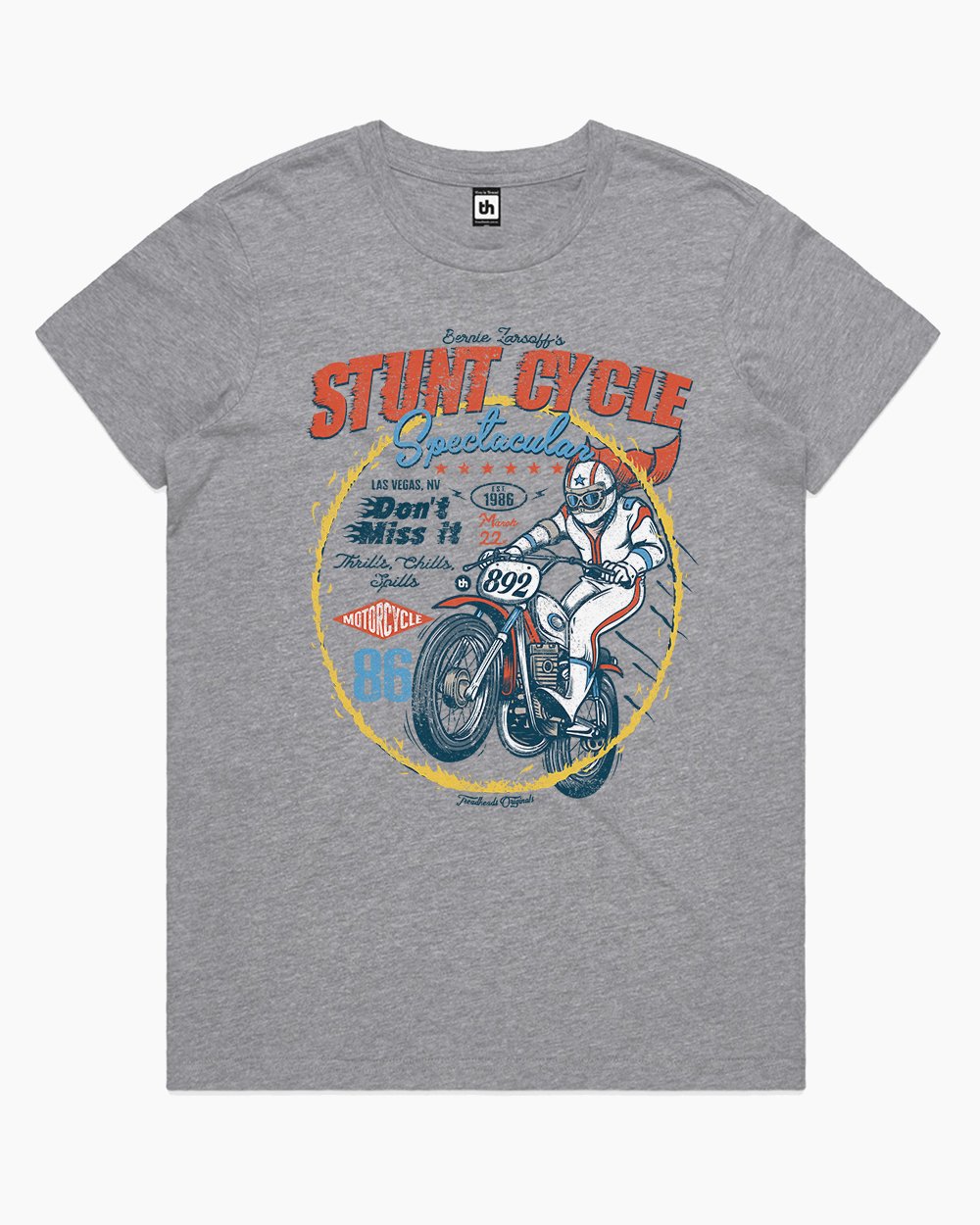 Stunt Cycle T-Shirt Australia Online #colour_grey