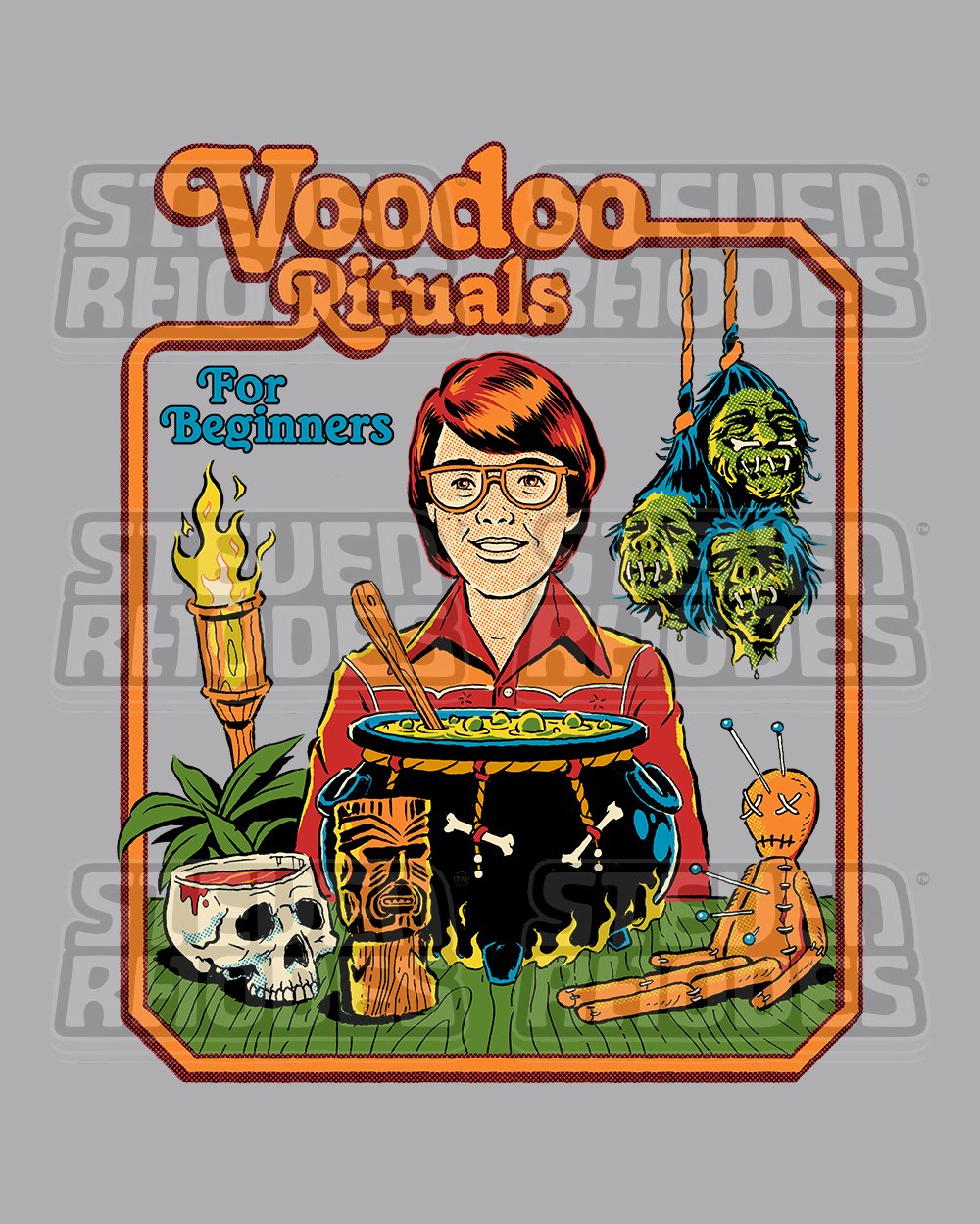 Voodoo Rituals for Beginners T-Shirt Australia Online #colour_grey
