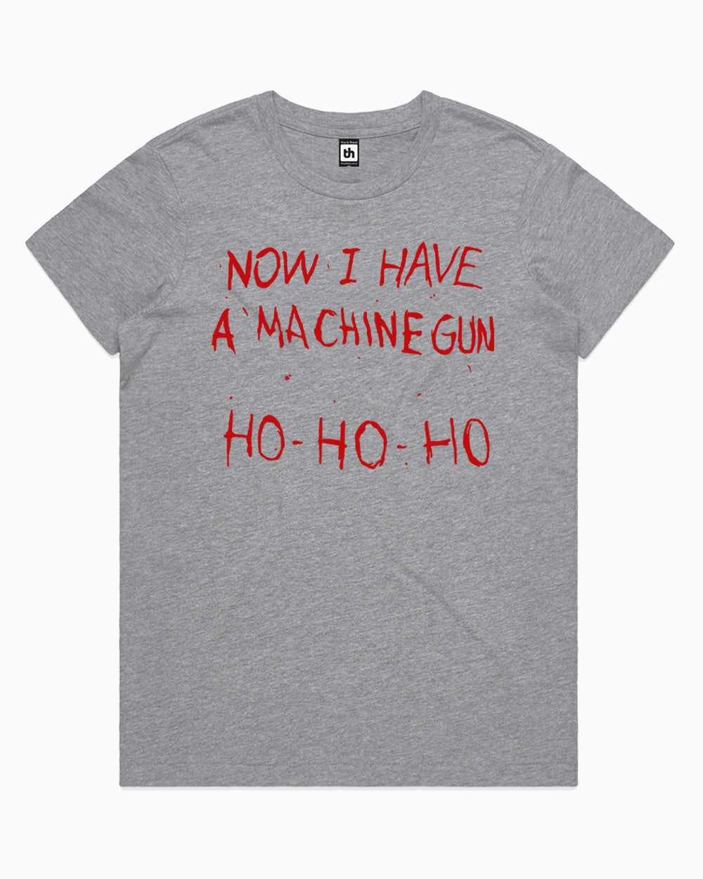 Machine Gun Ho-Ho-Ho T-Shirt Australia Online #colour_grey