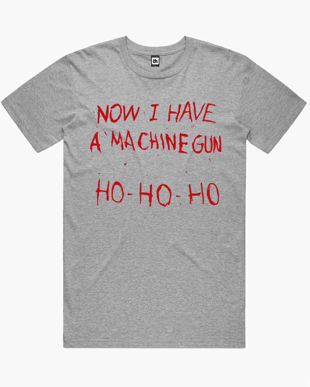 Machine Gun Ho-Ho-Ho T-Shirt Australia Online #colour_grey