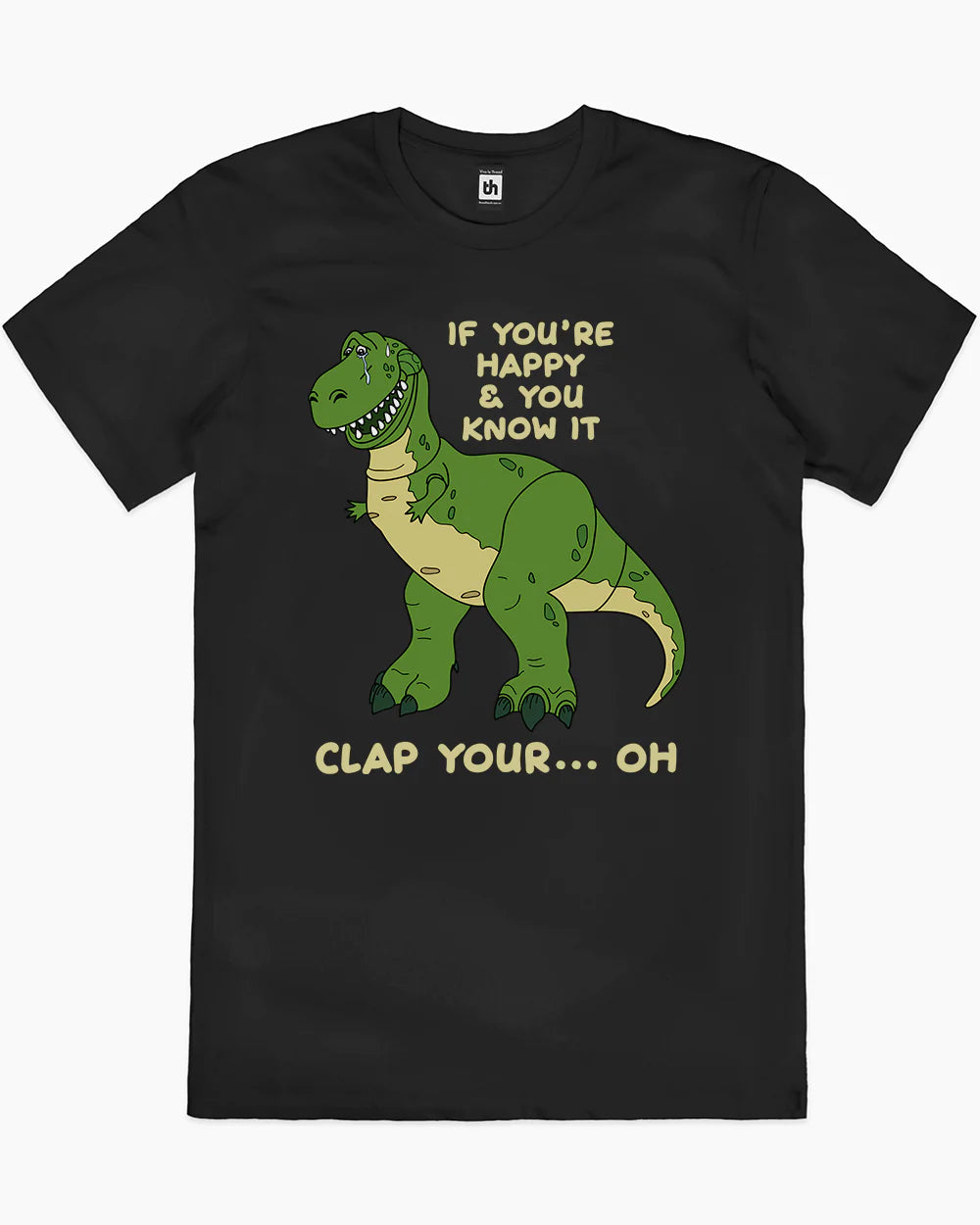 Clap Your Hands Dinosaur T-Shirt Australia Online #colour_black