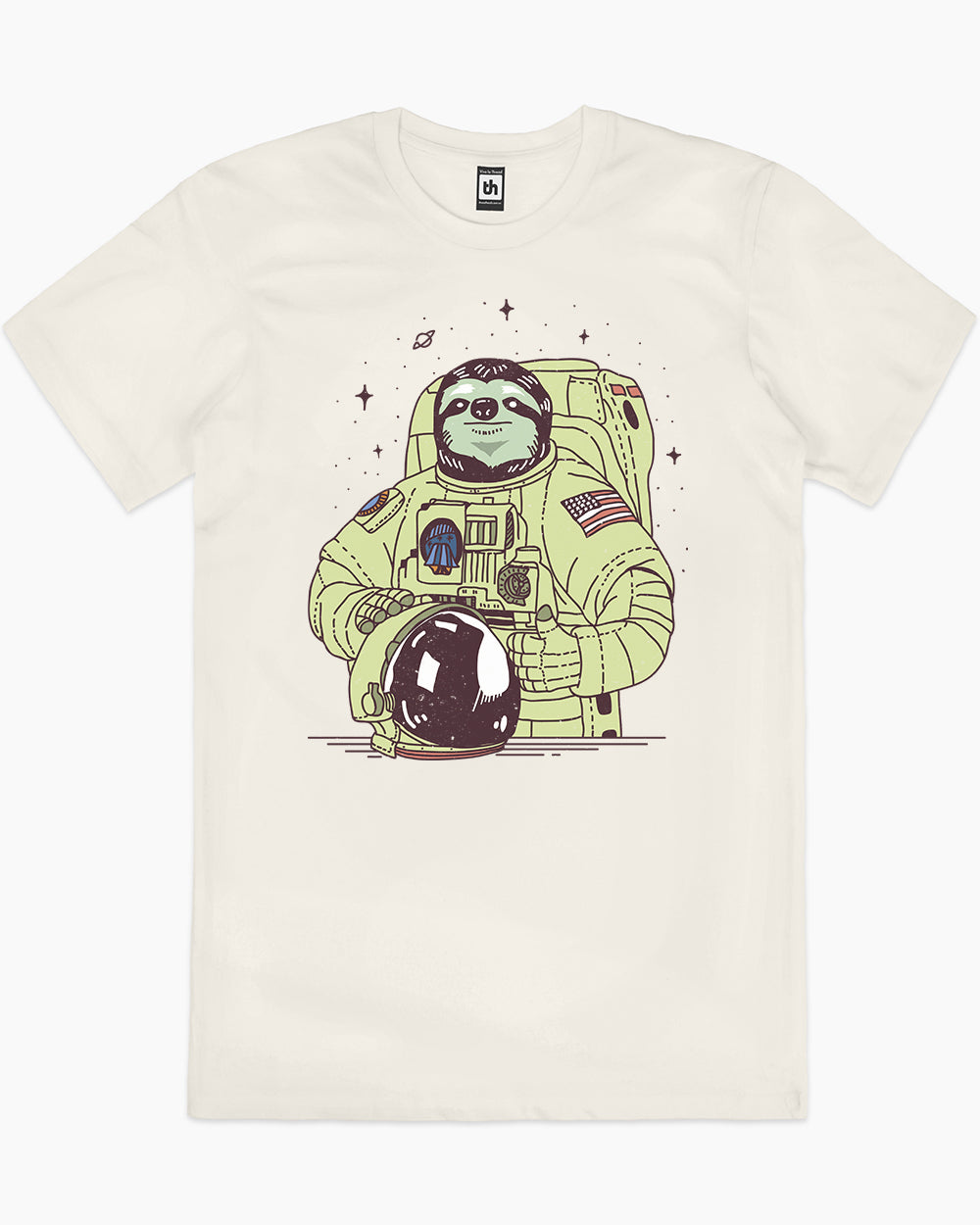 Slothstronaut T-Shirt Australia Online #colour_natural