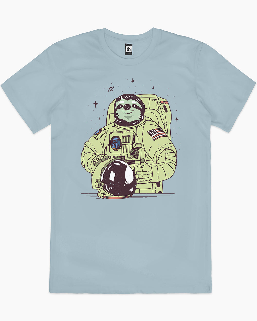 Slothstronaut T-Shirt Australia Online #colour_pale blue